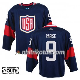 USA Trikot Zach Parise 9 2016 World Cup Blau Premier - Kinder